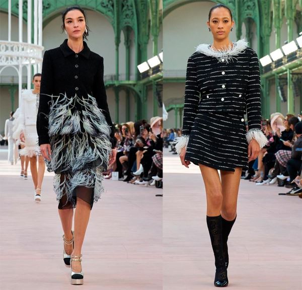 Перья как декор одежды 2025: актуальная модная тенденция