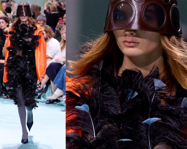 Перья как декор одежды 2025: актуальная модная тенденция