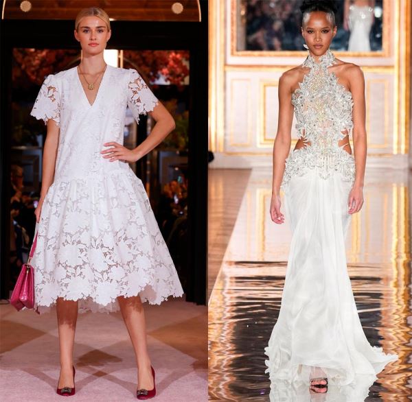 Модные белые платья: элегантные и нарядные модели