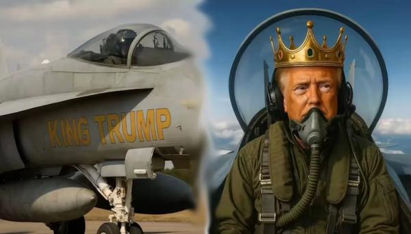 Дональд Трамп с помощью ИИ сделался царем и сбросил фекалии на критиков