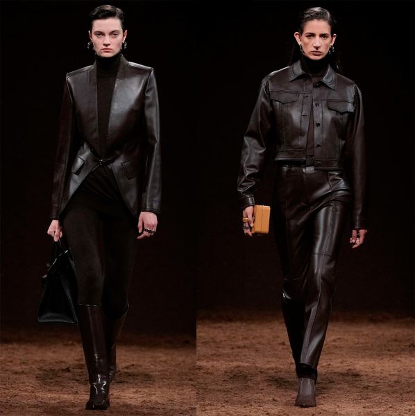 Кожаные платья, юбки, шорты и верхняя одежда 2025-2026